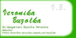 veronika buzolka business card